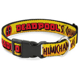 Plastic Clip Collar - DEADPOOL'S CHIMICHANGAS Flames- WDP066 Large Marvel