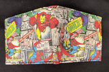 Marvel Hulk & Iron Man Comics Faux Leather Men’s Bifold Wallet