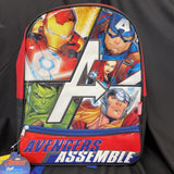 Kids Marvel Avengers Backpack Zip Closure Adjustable Straps By Ruz