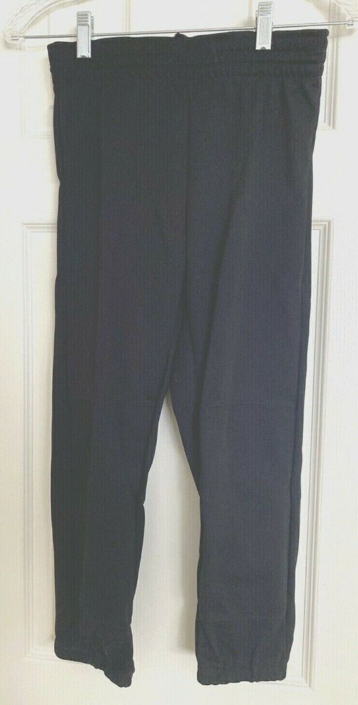 Rawlings Youth Pants Athletic Apparel Elastic Waist Band Baseball Black Large