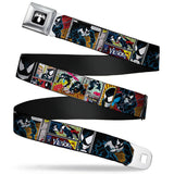 MARVEL UNIVERSE Venom Spider Logo Seatbelt Belt - WVN007