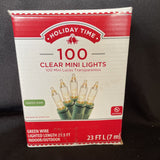 Holiday Time 100-Count clear Mini  Holiday Christmas Lights Top Quality