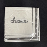 “Cheers” Eat & Enjoy Food Banquet Cocktail Garden Party Paper Beverage Napkins