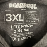 Deadpool Club Merc Loot Crate Deadpool 3XL Black Tshirt