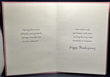 For Son Thanksgiving Greeting Card w/Envelope