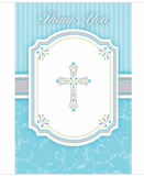 Blessings Blue Thank You Notes - Pack of 8