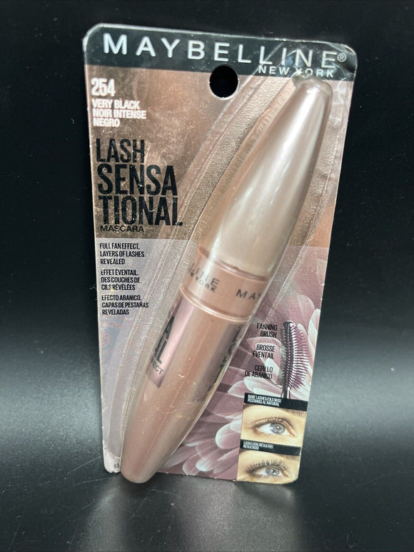 Maybelline Lash Sensational  Mascara Full Fan Effect, VERY BLACK #254