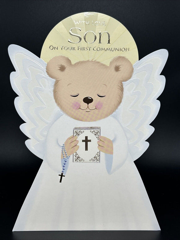 For Son on First Communion Greeting Card w/Envelope