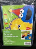 Sesame Street  Birthday Thank You Notes W/ Envelopes (20ct)