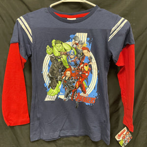 Graphic Marvel Avengers Kids Long Sleeve Shirt Size 10