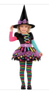 Girls Miss Matched Witch Costume Girls Medium 8-10