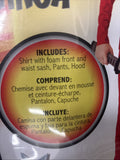 Red Ninja Child Size small 4-6 Dress Costume2