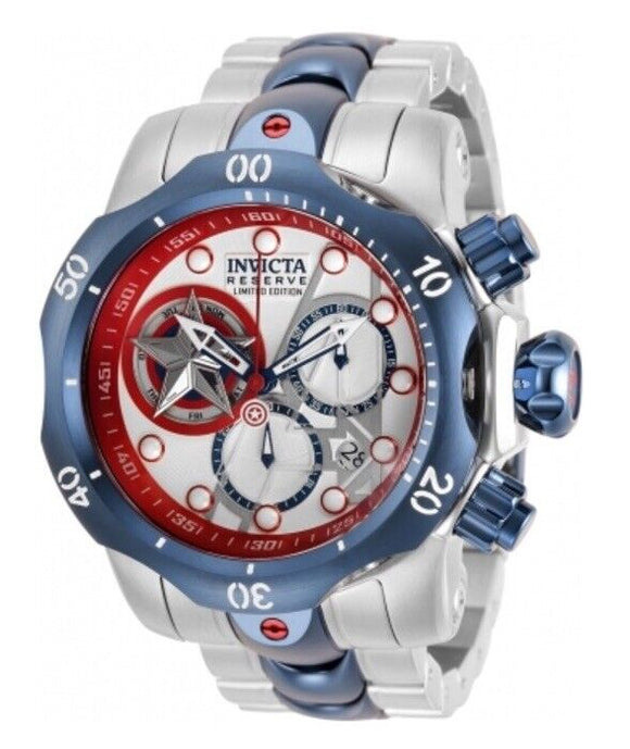 INVICTA 32453 Marvel CAPT AMERICA *LIMITED EDITION 6/3000* 52mm Venom Watch