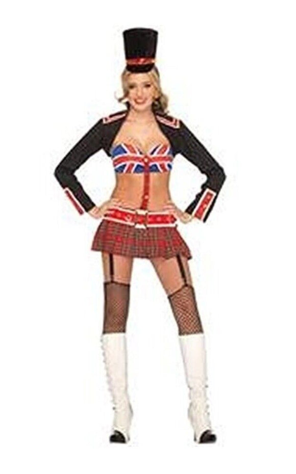 Queens Guard Union Jack British UK Fancy Dress Up  Sexy Adult Costume S/M