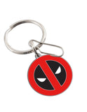 Marvel Comics Deadpool Logo Enamel Keychain Red3