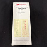 Office Depot Double Sided Biweekly Time Cards 17th Day 1