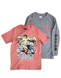 Marvel Avengers Long Sleeve & Short Sleeve Graphic T-Shirt 2Pack Size XL (14-16)