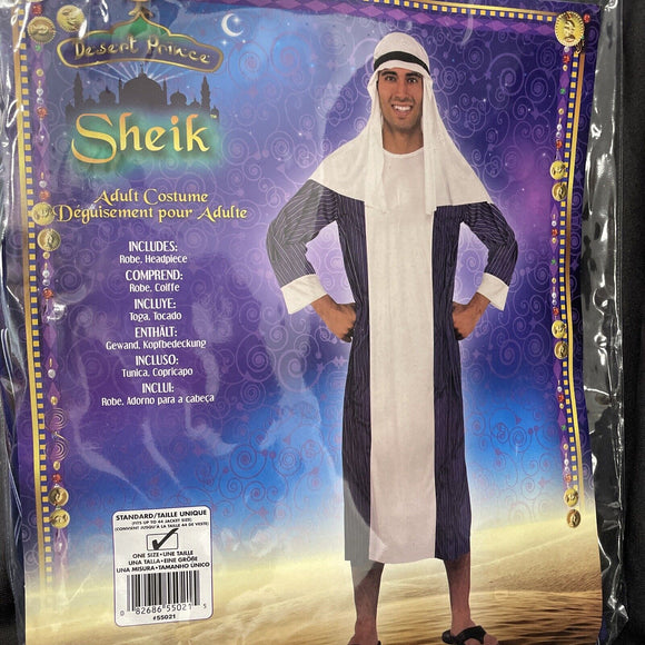 Adults Sheik Dress Deluxe Costume - Mens One Size Fits Up To 44” Jacket