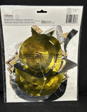 Rubies Graduation Swirl Metallic Hanging Decoration (6 Pcs) Black, Gold, Silver