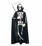 Mens Adult Scary Halloween Deluxe SKELETON Costume Size Medium Fits 38-40