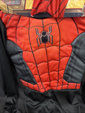 Marvel No Way Home Padded Jumpsuit With Cloth Mask Youth Spiderman Costume Sz 104