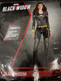 DELUXE BLACK WIDOW ADULT WOMENS SUPERHERO MARVEL COSTUME Medium 6-81
