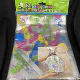 Large Balloons & Streamers Cellophane Gift Bags16”x20”, 4ct