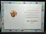 Happy Thanksgiving Godfather Greeting Card w/Envelope