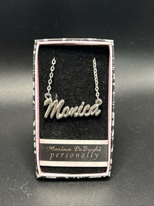 Marina DeBuchi "Monica" Necklace Silver Plated 15 +3 extender NEW