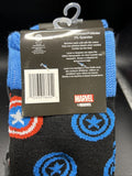 Marvel Captain America Crew Socks Pack of  2 Pairs Shoe Size 6-12