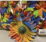 Lot Of 12 4” Daisy Craft Flowers w/ 1” Center Rhinestone Multicolored1