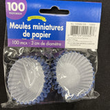 Mini Cupcake Cases 100/pkg - Royal Blue 1.25”