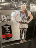 Big Girls' Day of The Dead Sassy Skeleton Costume Large 12-14
