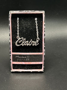Marina DeBuchi "Claire" Necklace Silver Plated 15 +3 extender NEW