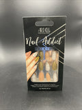 Ardell Professional Nail Addict Premium 24 Nails ~ Pink/Marble/Gold Glitter NEW