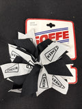 Soffe Cheer Spirit Logo W/Black Ribbon Accent And Scrunch Rubber Band1