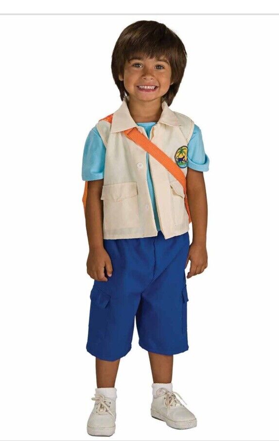 Go Diego Go! Deluxe Diego Child Halloween Costume Medium Size 8-10