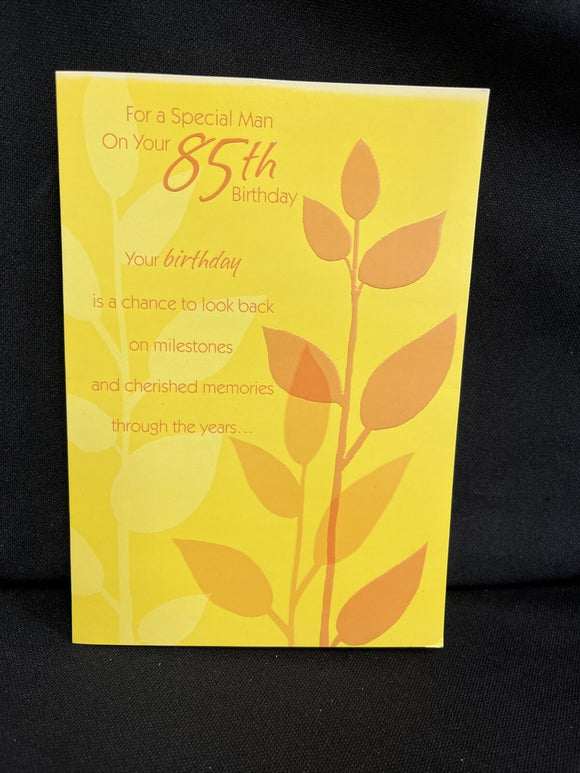 Happy 85th Birthday For Him Greeting Card w/Envelope