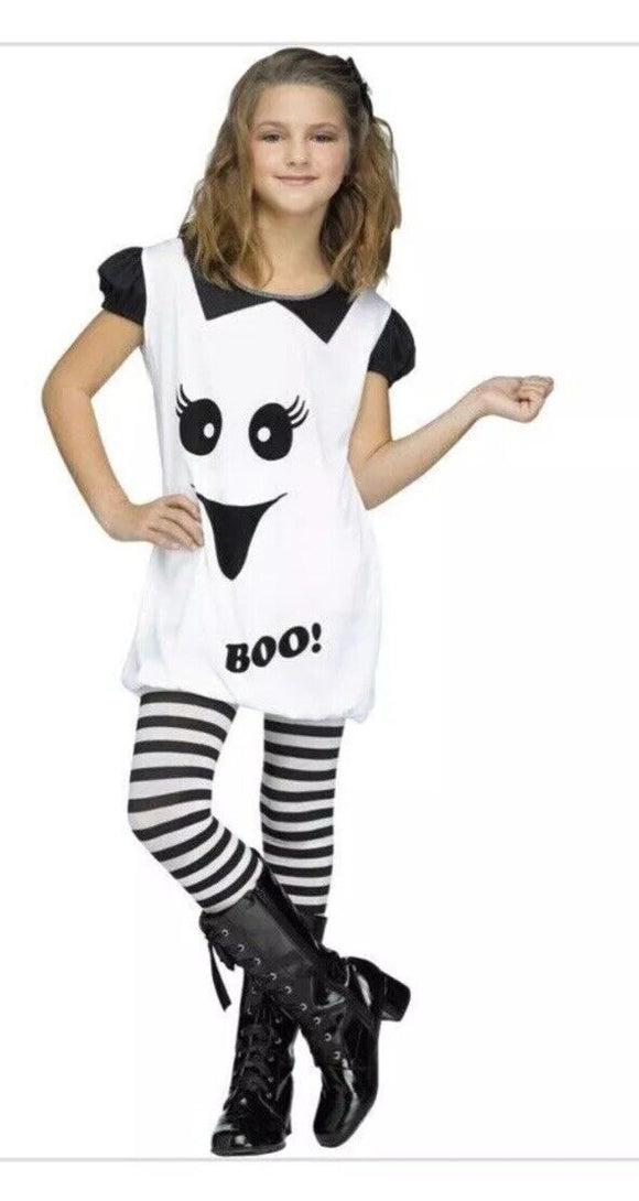 Ghost Romper Girls Child Halloween Costume Size Large 12-14