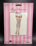 Sexy Leg Avenue Nylon Stockings with Lace Top White  Style 1011