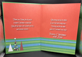 For Mom From Son on Christmas Greeting Card w/Envelope