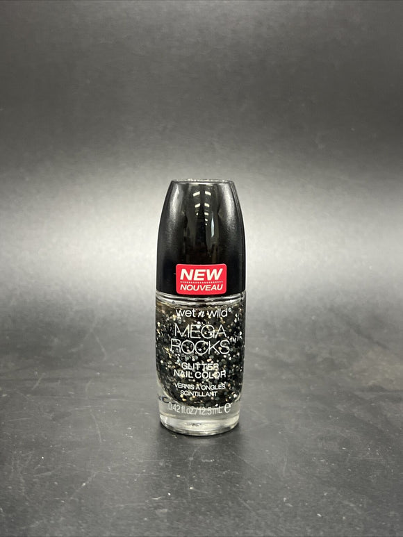 Wet N Wild Mega Rocks Glitter Nail Color Polish -495A Gettin' Amped