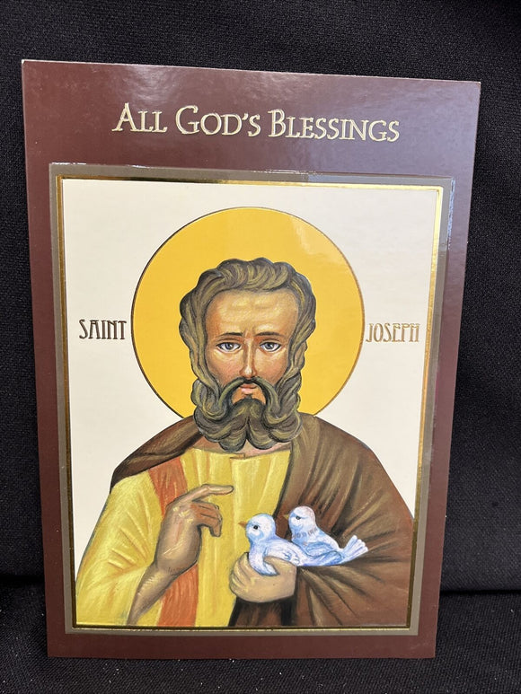 Happy St. Joseph's Day Greeting Card w/Envelope