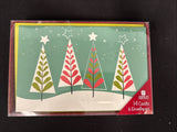 American Greeting Christmas Tree Theme /Holiday Cards 14 Ct NEW1