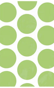 Green POLKA DOT Paper Favour Bags Pack of 10 Party Bags Birthday Loot Bags