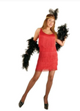 Women's Plus Size Red Flapper Dress Charades 3X (26-30)0