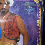 Mens Arabian Egyptian Sultan Desert Prince Blue Pants Costume Fits Up To 34”5