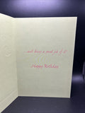 Late 20th Birthday Greeting Card w/Envelope