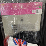 Union Jack Diva Punk Rock British Pop Star Fancy Dress Halloween Child Med 8-10