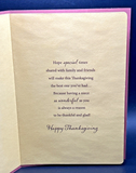 Happy Thanksgiving Niece Greeting Card w/Envelope